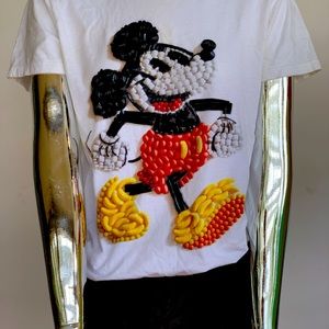 Mickey Mouse Disney candy T-shirt cotton cute